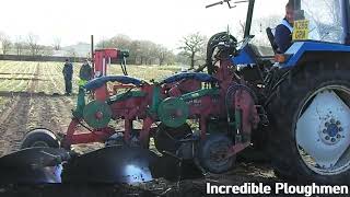 Nigel Vickers with Ford amp Kverneland Plough at the Five Nations Ploughing Challenge 24th March 2023 [upl. by Aikan968]