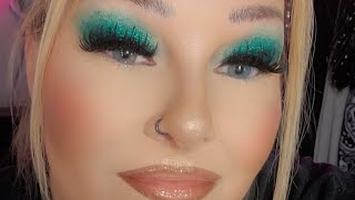 Sparkly Teal Eye Makeup [upl. by Lougheed77]