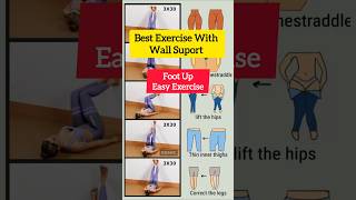 Foot Up Easy Exercise With Wall Support 😱 Fat To Fit shorts weightloss trending viralvideo [upl. by Nitsua]