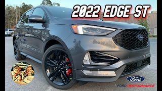 NEW 2022 FORD EDGE ST 335 HP SUV Walkaround Cold Startup amp Interior [upl. by Aiouqes116]