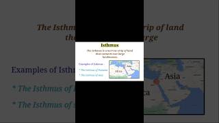 What is Isthmus   With Example  Difference Between Strait and Isthmus [upl. by Eerised]