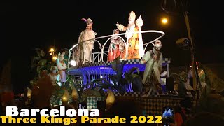 Cabalgata de Reyes Magos Barcelona 2022 The Royal Carriage  Three Kings Parade [upl. by Guido]