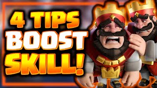 4 Tips To Boost SKILL In Clash Royale For Beginners Guide [upl. by Ecinev]