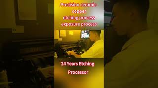 Precision ceramic copper etching process exposure process [upl. by Enilrac]