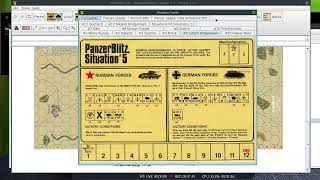 PanzerBlitz  Situation 5 Lutezh Bridgehead variant  Turn 1 [upl. by Fortunna874]