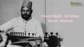 USTAD HAFIZ ALI KHAN  SAROD  MULTANI [upl. by Nylrats837]