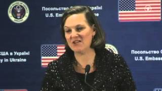 Video  Äußerungen zur EU USDiplomatin Nuland sorgt für Eklat Udo Lielischkies ARD Moskau [upl. by Sivahc]