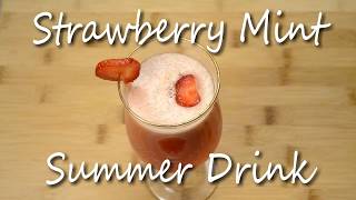 How to do fresh strawberry mint summer drink in 2 minutes [upl. by Jaala]