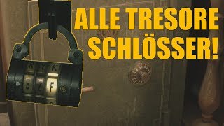 Alle Schlösser  Tresore in Resident Evil 2 Remake  Schlosser Trophäe  Erfolg [upl. by Ashlen]