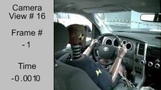 Crash Test 2008 Toyota Sequoia Full Frontal NHTSA [upl. by Zoara]