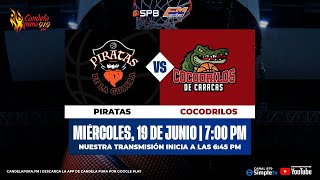 CIRCUITO OFICIAL 🏀🐊 19062024  PIRATAS DE LA GUAIRA VS COCODRILOS DE CARACAS  SPB 2024 [upl. by Zinah]