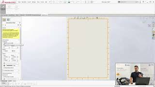 SOLIDWORKS Zeichnungsableitung Schritt 1 Blattrahmen erzeugen [upl. by Milla]