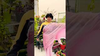 Golu Bana Papa Ki Pari 😂 Pink Wali Saree Part 2 pinksaree shorts comedy [upl. by Adlai805]