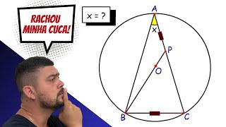 UM DESAFIO QUE ME FEZ RACHAR A CUCA GEOMETRIA PLANACONCURSOS MILITARESMATEMÁTICACIRCUNCENTROEAM [upl. by Adekahs935]