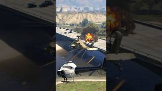 Israeli Military Base Destroyed by Iranian Cobra Helicopter GTAv shortsfeed [upl. by Geehan]