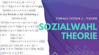 Formale Systeme 2 Theorie Logik in der Sozialwahltheorie Ressource Allocation und Matching [upl. by Eyram]