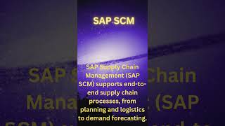 SAP SCM [upl. by Swihart669]