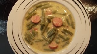 Thermomix TM 31 GrüneBohnenEintopf mit Mettwürstchen [upl. by Htebezile346]