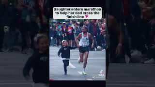 father marathon winner daughter love bond family proud youtube youtubeshorts youtuber [upl. by Gardel]