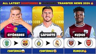 ALL LATEST CONFIRMED amp RUMORS TRANSFER NEWS 2024 ✅🔥 [upl. by Navis]