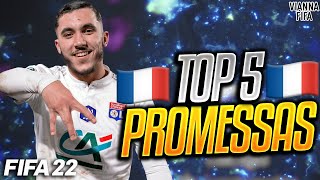 TOP 5 PROMESSAS FRANCESAS PARA O MODO CARREIRA DO FIFA 22 [upl. by Pulsifer]