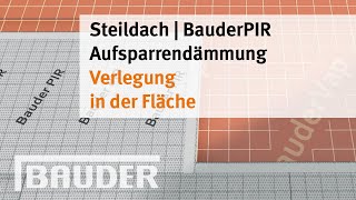 Aufsparrendämmung Verlegung in der Fläche [upl. by Tanner]