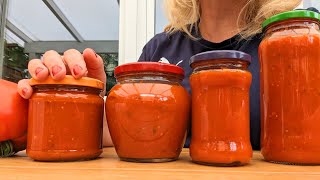 Tomatensauce wie in Italien ❤️ auch für den Winter einkochen Leckere Tomatensauce Rezept [upl. by Nudd]