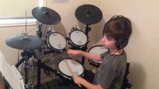 Gorillaz  Feel Good Inc Drum Cover by 11 Year Old Drummer [upl. by Jackson]