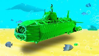 BUILD THE BIGGEST SUBMARINE CHALLENGE Trailmakers [upl. by Lenneuq]