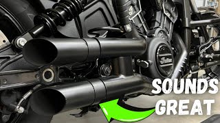 GP Shorty Slipon Exhaust Install and Test on The Indian Scout Rogue These are Super LOUD [upl. by Modeste]