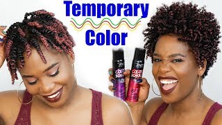 How To Apply Temporary Hair Color Spray  MissKenK [upl. by Luthanen]