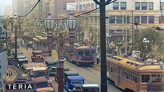 1930s  Views of Los Angeles in color 60fps Remastered wsound design added [upl. by Tigdirb332]