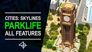 Cities Skylines PARKLIFE  EVERYTHING NEW Castle of Lord ChirpwickZooAmusement Park amp more [upl. by Araiet]