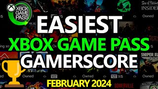 Easiest Xbox Game Pass Games for Gamerscore amp Achievements  Updated for February 2024 [upl. by Nillad566]