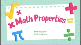 Math Properties Overview [upl. by Ahcirt]