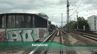 Führerstandsmitfahrt SBahn Berlin S3 Ostbahnhof  Erkner [upl. by Niobe]