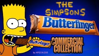 The Simpsons  ALL Butterfinger Commercial Collection 1988  2001 [upl. by Russell681]