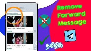 How To Remove Telegram Forward Message Without any Apps or bots in தமிழ்YogeshR [upl. by Giarg]