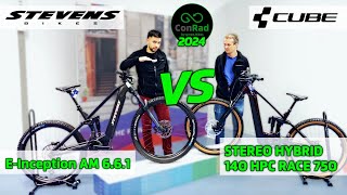 CUBE Stereo Hybrid 140 HPC Race 750 vs STEVENS Einception AM 661 [upl. by Fenwick6]