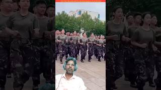 China ladies army training amazingfacts indianarmy funny army shortvideo trending [upl. by Ydospahr]