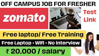 Zomato Recruitment 2024  Work From Home Job  Freshers Job  Salary  25000  JobbySoumya [upl. by Newbill909]