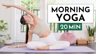 20 Min Gentle Morning Yoga Class  Easy Morning Stretches [upl. by Smail411]