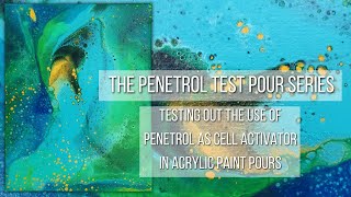 The Penetrol Test Pour Series Testing the Use of Penetrol as Cell Activator in Acrylic Paint Pours [upl. by Silber186]