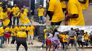 Dr Likee Kyekyeku Nana Yeboah Confion amp Ama Tundra Hilarious Dance battle at Alomo Sankwan [upl. by Acimat]