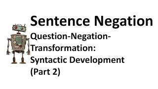 Sentence Negation [upl. by Ellenahc]