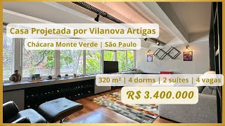 Casa Charmosa Projetada por Vilanova Artigas na Chácara Monte Alegre  Zona Sul de São Paulo [upl. by Geri620]