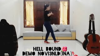 Hell Bound  Line Dance Helaine NormanUSA Beginner [upl. by Liauqram]