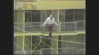 1978 Tragic moment when Karl Wallenda fell in Puerto Rico this is a replay ran in1985 [upl. by Teilo]