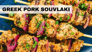 SOUVLAKI Most Popular GREEK Street Food Greek Souvlaki Recipe [upl. by Nahsar]