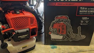 ProRun PBB2884 Backpack Blower Review [upl. by Hajar]